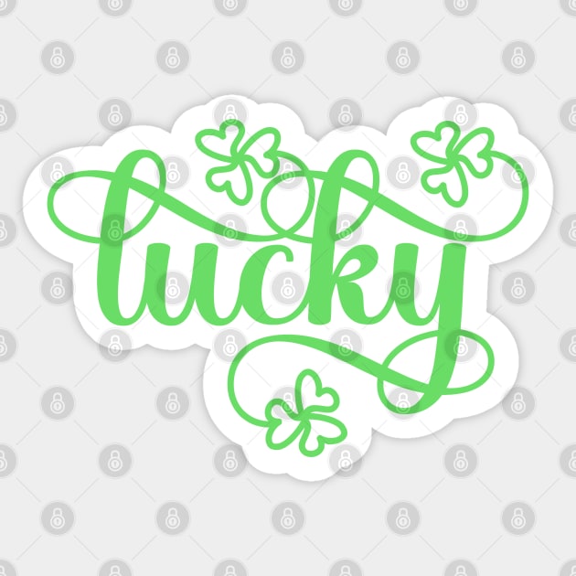 Lucky Shamrocks Sticker by HolidayBug